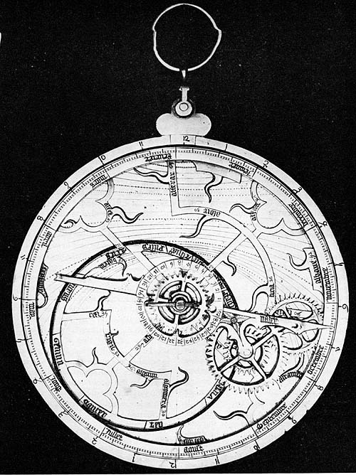 French Geared Astrolabe of Trefoil Gothic Design.