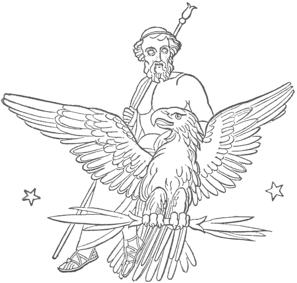 Zeus (Jupiter), seated upon an eagle