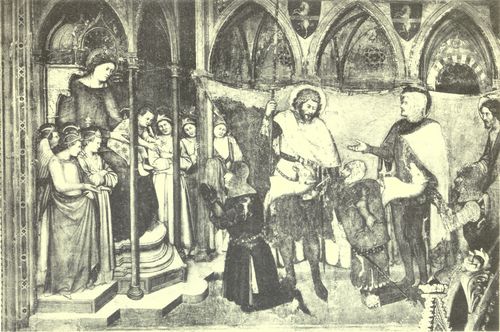 Presentation to the Madonna of Three Knights of the Cavalli Family.