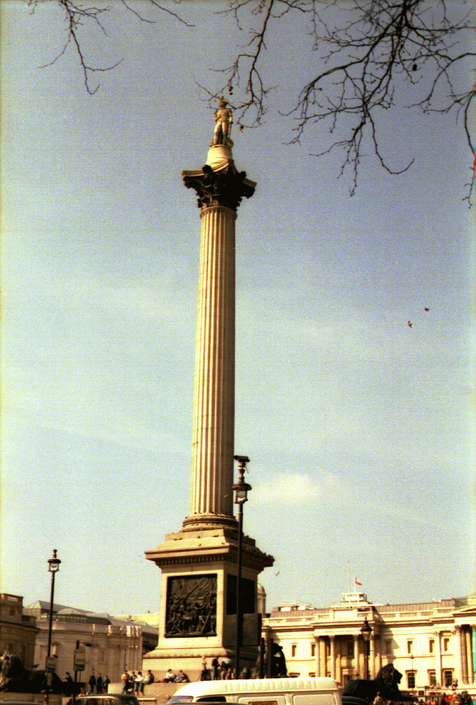 The memorial in Trafalgar Square