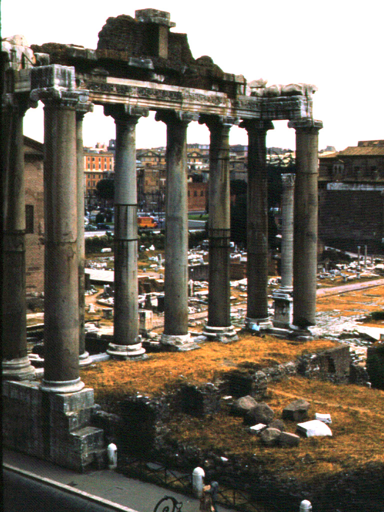The Temple of Saturn in the Forum