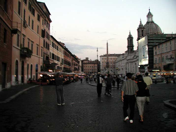 The Piazza Navona in Rome