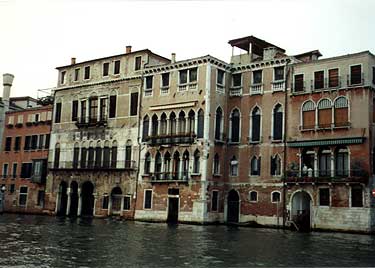 Building along the Grand Canal in Venice