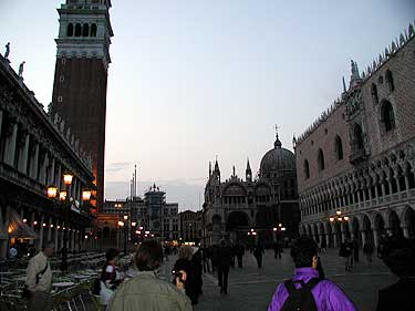 Randy's photo of the Piazzetta San Marco, looking toward the Basilica San Marco in Venice