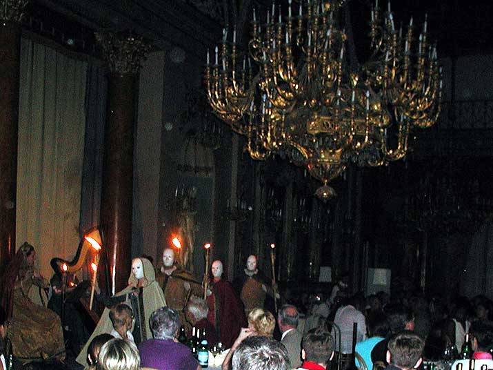 The Banquet in a Renaissance Palace at the Palazzo Borghese in Florence, Italy