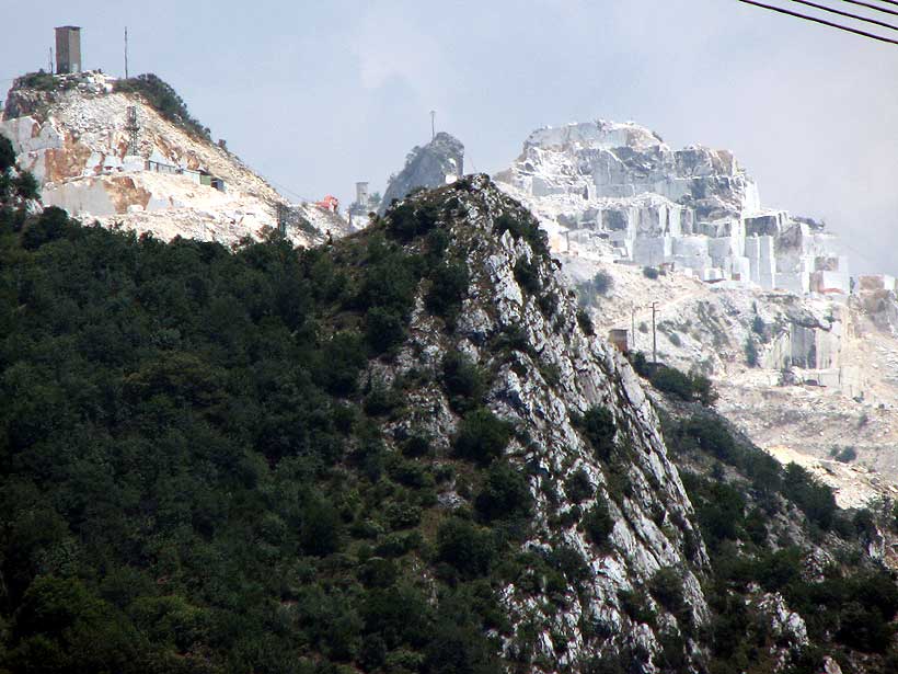 Marble mountain at Carrara