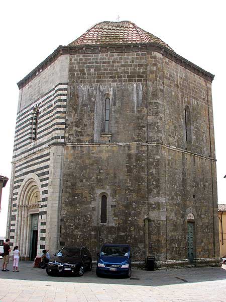 The baptistery in Volterra, Italy