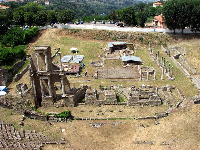 Ancient Roman Theater in Volterra, Italy