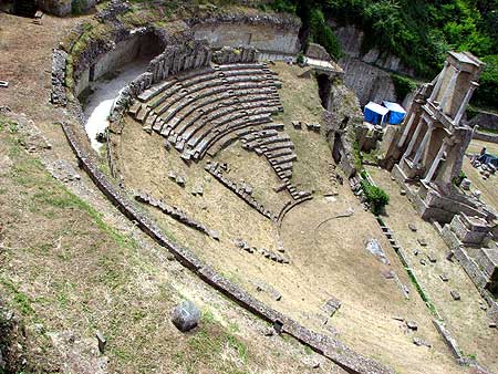 Ancient Roman Theater in Volterra, Italy