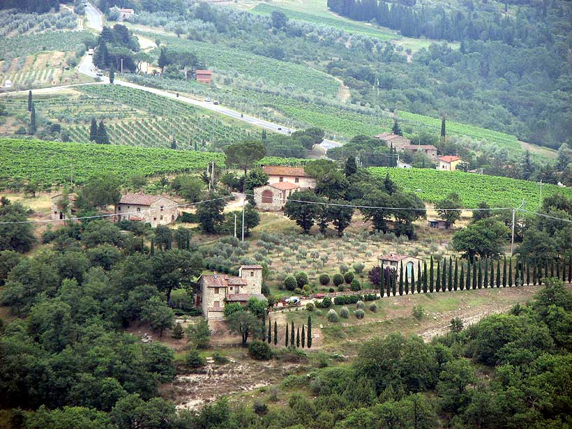 Chianti countryside at Castello di Verrazzano