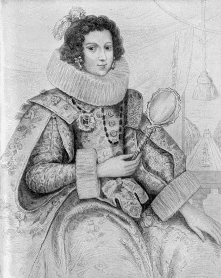 Margaret of Austria, Duchess of Parma, 1586 From an old engraving