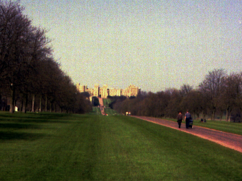 A view of Windsor Castle from a distance as we left