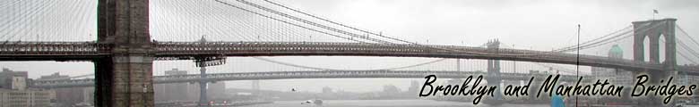 New York Brooklyn and Manhattan Bridges